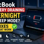 MacBook battery draining overnight while in sleep mode with 6 troubleshooting fixes