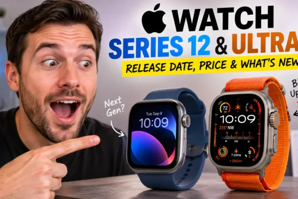 Apple Watch Series 12 concept showing the expected design and features