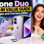 iPhone trade-in value guide showing Apple and carrier trade-in offers