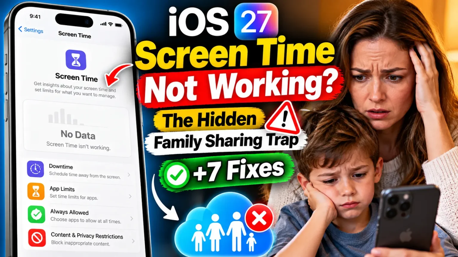 iOS 27 Screen Time not working with Family Sharing and seven fixes